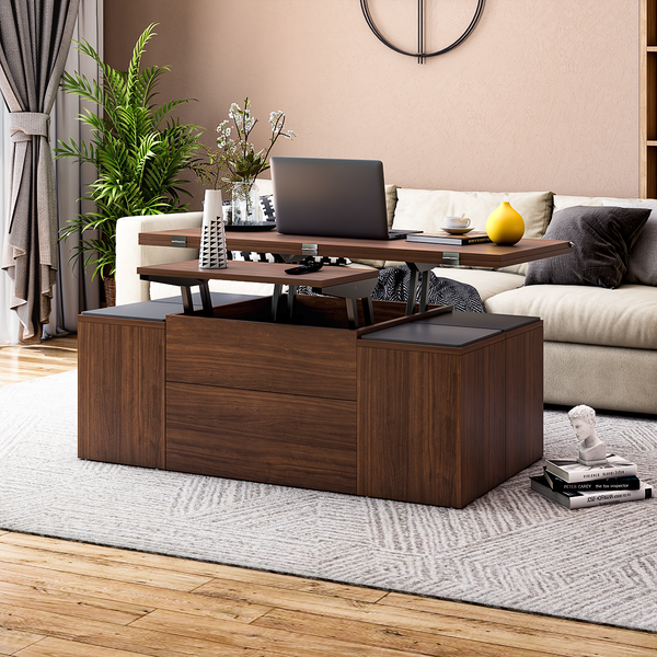 Pengu Convertible Coffee Table + Dining Table